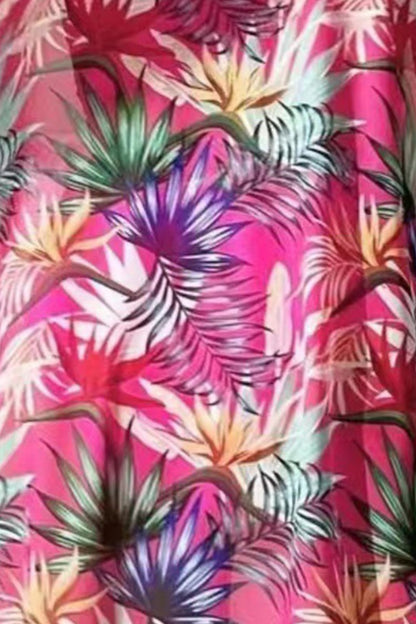Hazel Blues® | Printed Halter Neck Three-Piece Swim Set