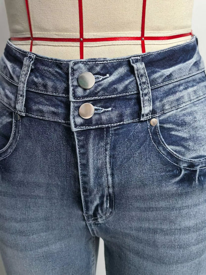 Hazel Blues® |  High-Waisted Flare Leg Jeans