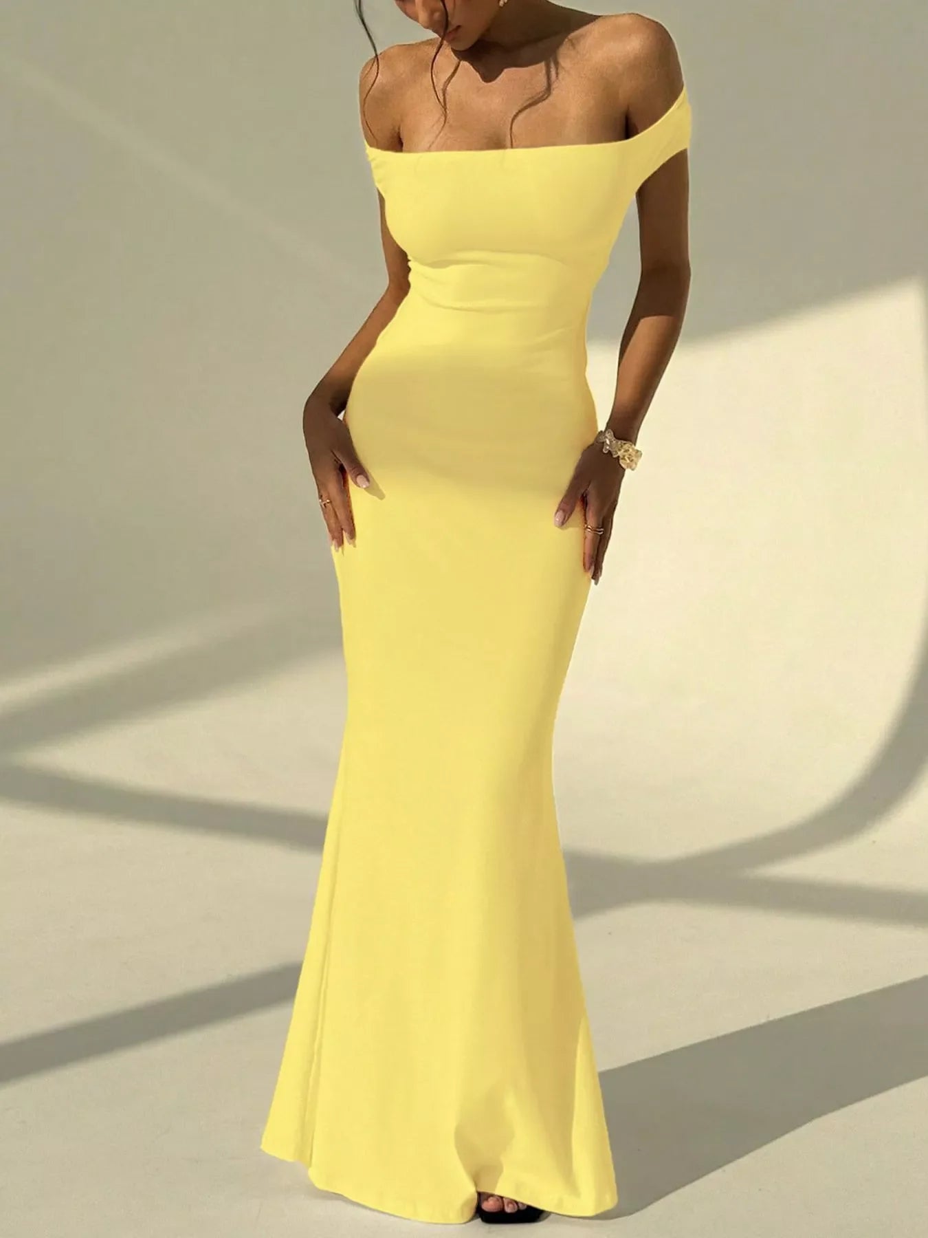 Hazel Blues® |  Backless Off-Shoulder Bodycon Mermaid Maxi Dress