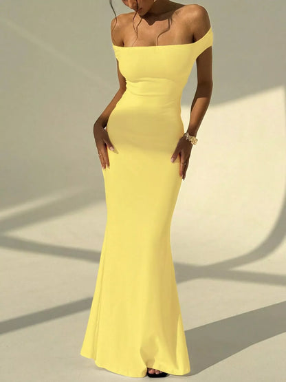 Hazel Blues® |  Backless Off-Shoulder Bodycon Mermaid Maxi Dress