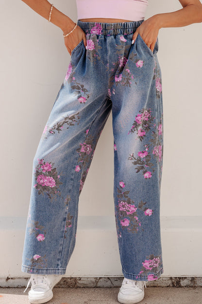 Hazel Blues® |  Meadow Muse Jeans | Floral Jeans