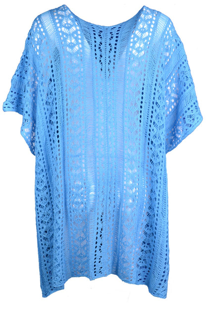 Hazel Blues® | Cutout V-Neck Cover-Up with Tassel