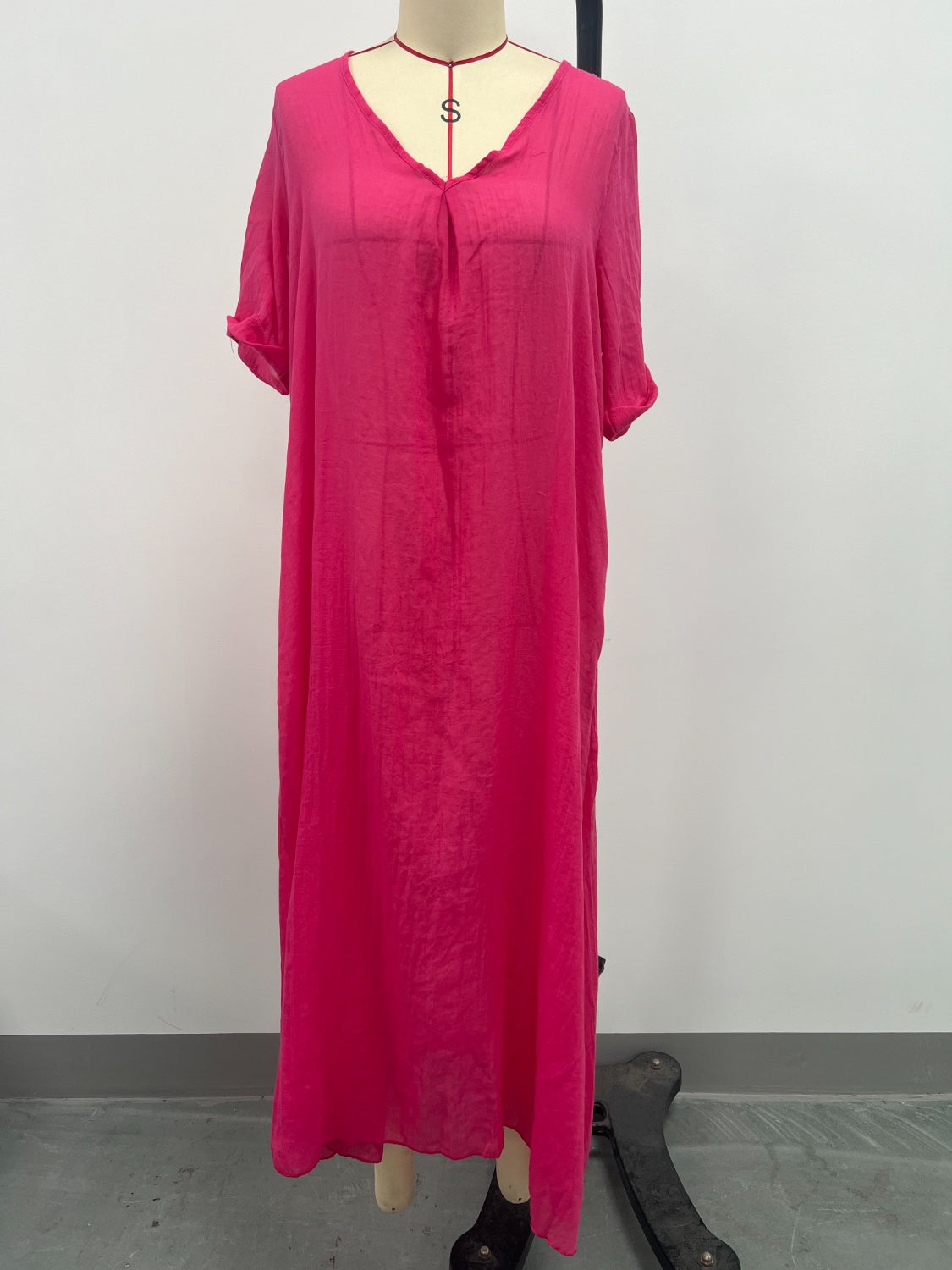 Hazel Blues® | V-Neck Short Sleeve Midi Dress