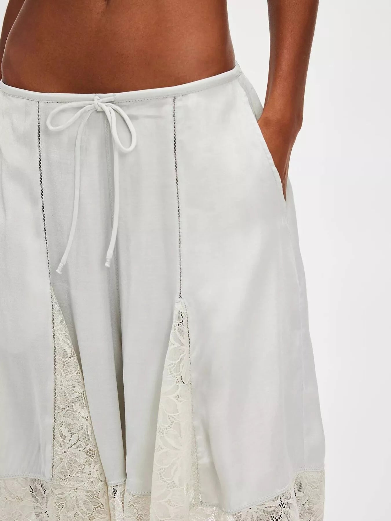 Hazel Blues® |  Lace Detail Shorts