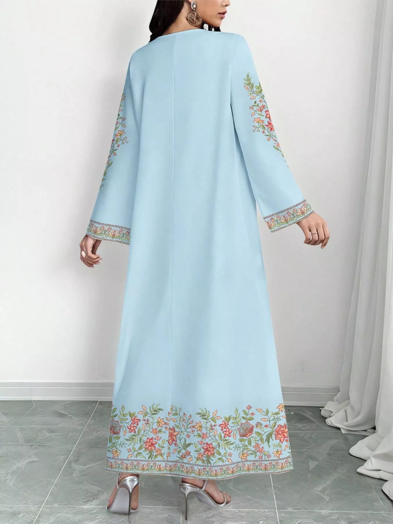 Hazel Blues® |  Floral Long Sleeve Maxi Dress