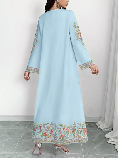 Hazel Blues® |  Floral Long Sleeve Maxi Dress