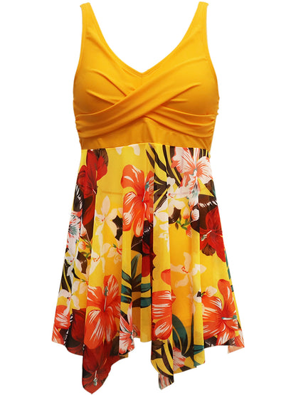 Hazel Blues® | Printed Wide Strap Two-Piece Swim Set