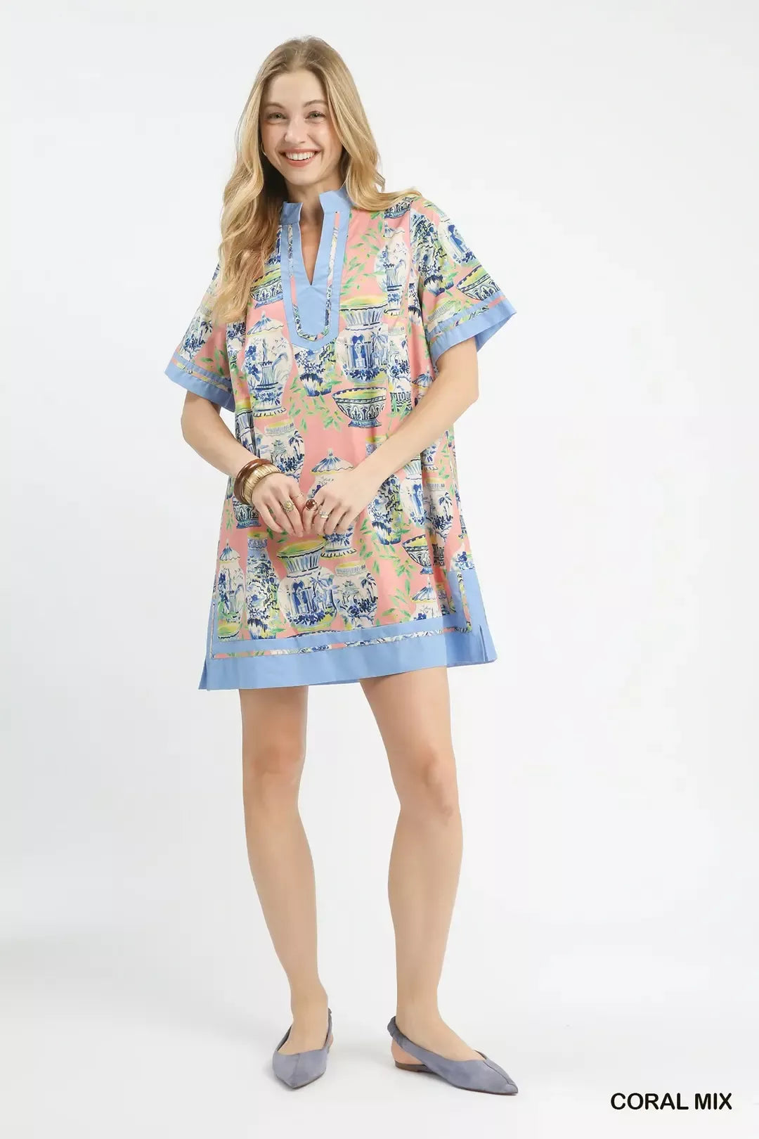 Hazel Blues® |  Umgee Mix Abstract Print Mini Dress