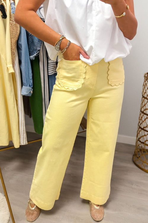 Hazel Blues® |  Sunny Scallop Pocket Jeans