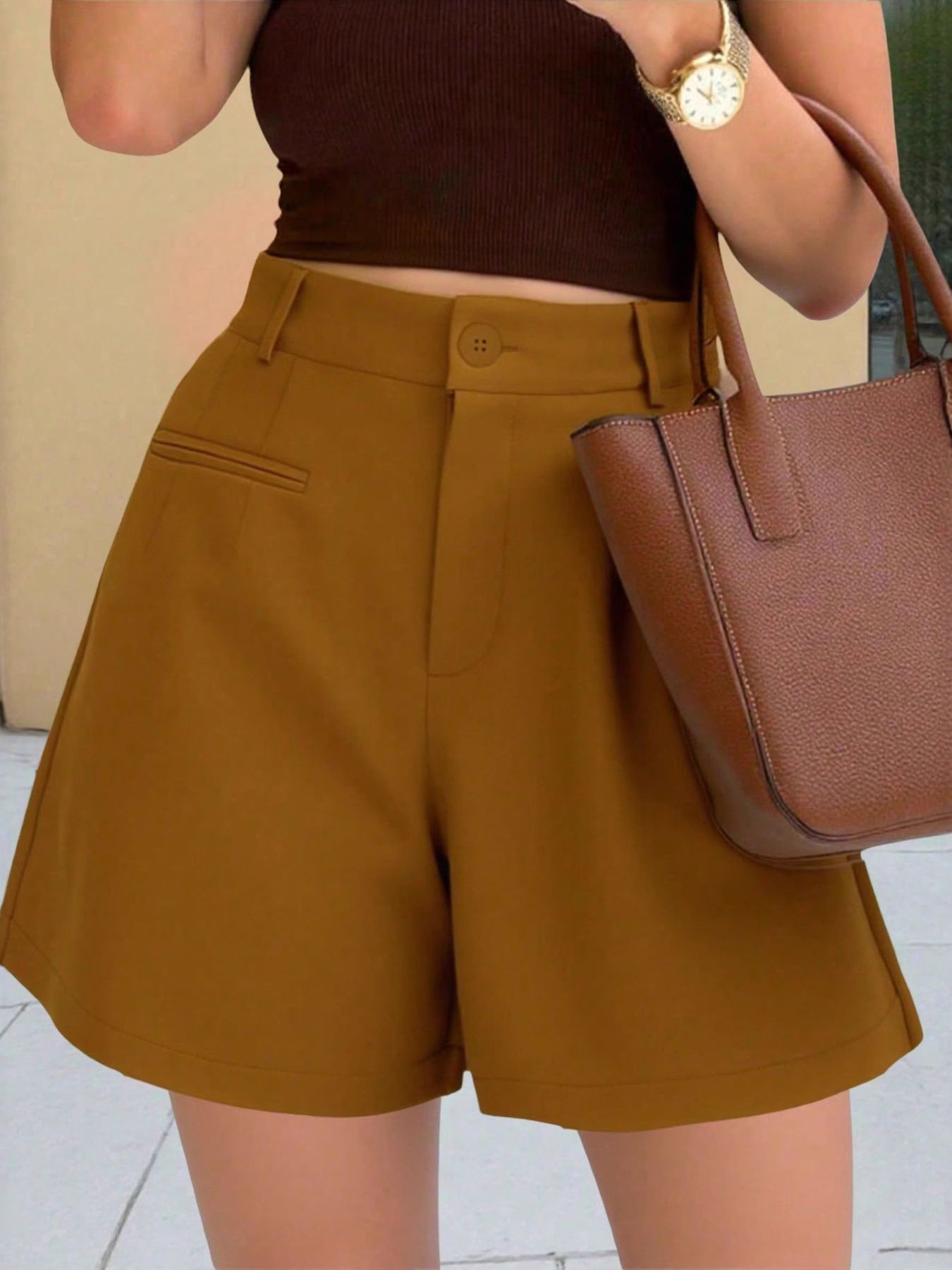 Hazel Blues® |  High-Waisted Shorts