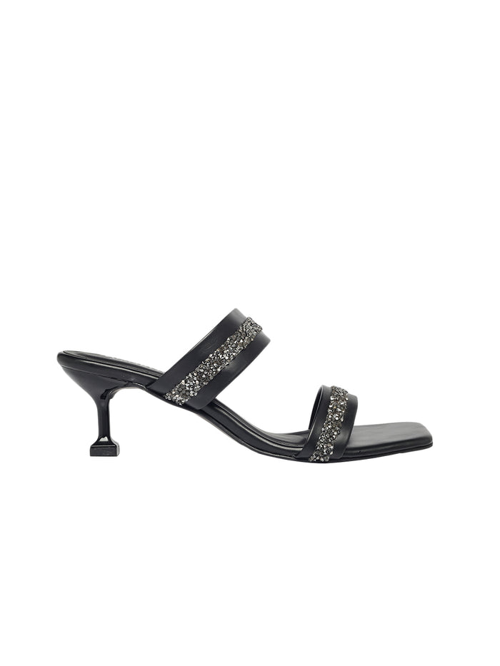 Eden Black Kitten Heels