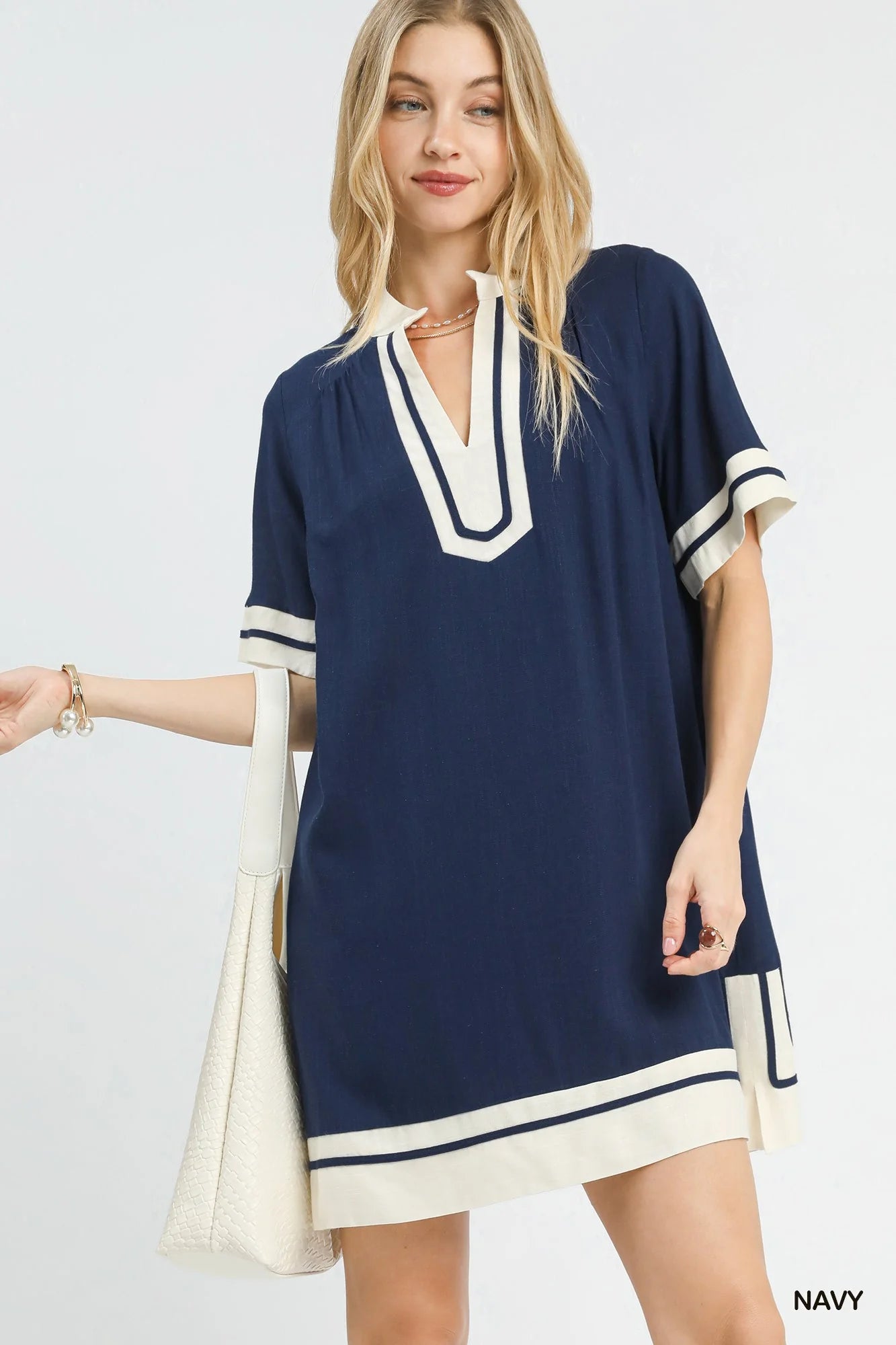 Hazel Blues® |  Umgee Linen Rayon Mini Dress
