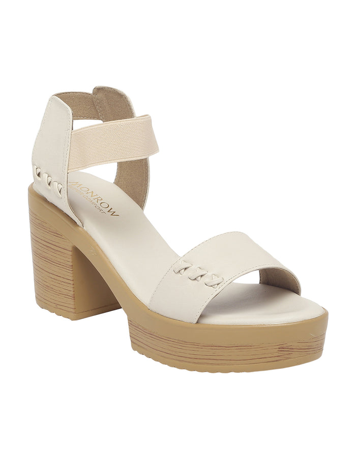 Ekiya Beige Platform Heels