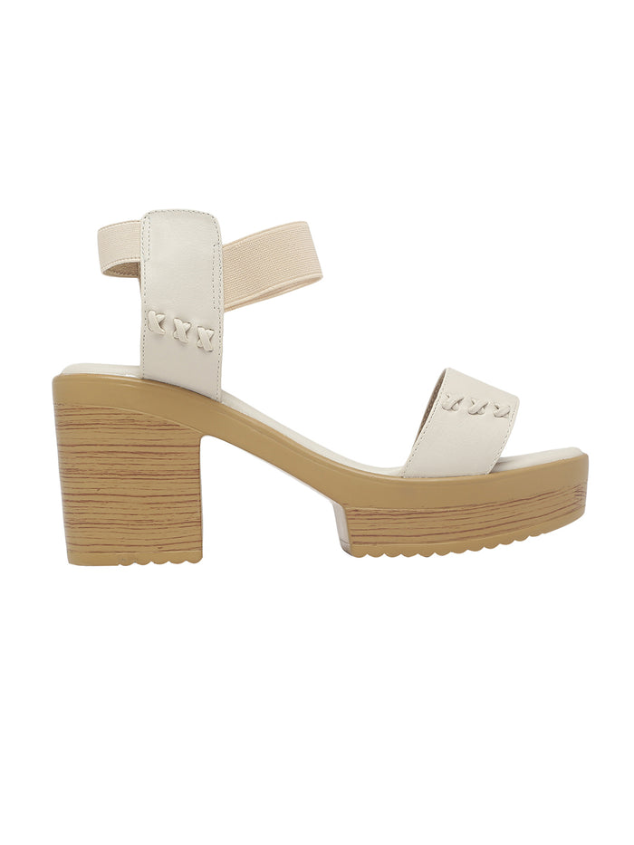 Ekiya Beige Platform Heels