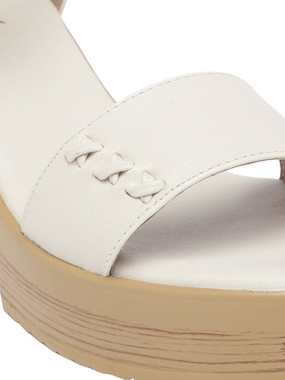 Ekiya Beige Platform Heels
