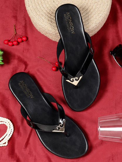 Elaina Black Flats