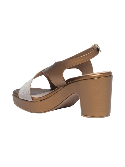 Elani Bronze Platform Heels