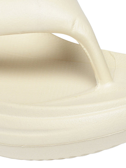 Elara Cream Thong Flip-Flops