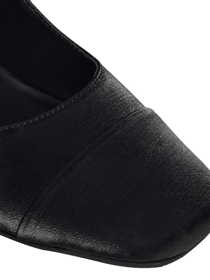 Elin Black Block Heels