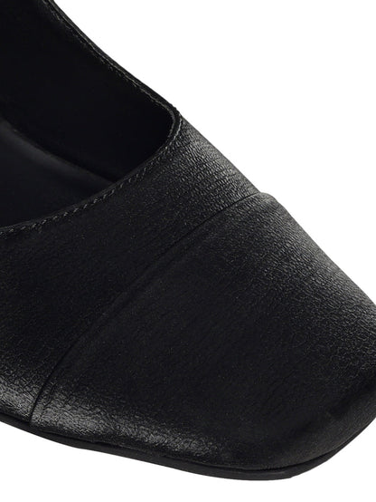 Elin Black Block Heels