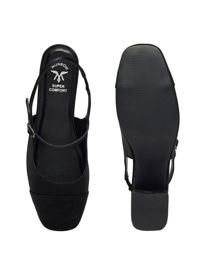 Elin Black Block Heels