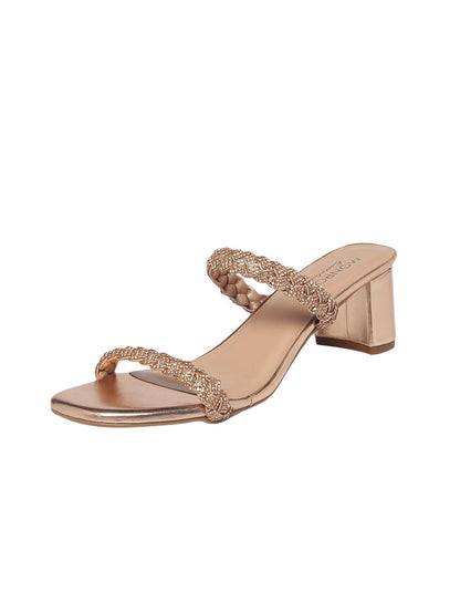 Erica Rose Gold Block Heels