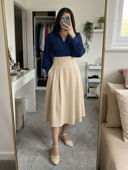 Evara Cream Flats