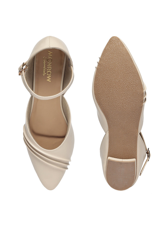Evara Cream Flats