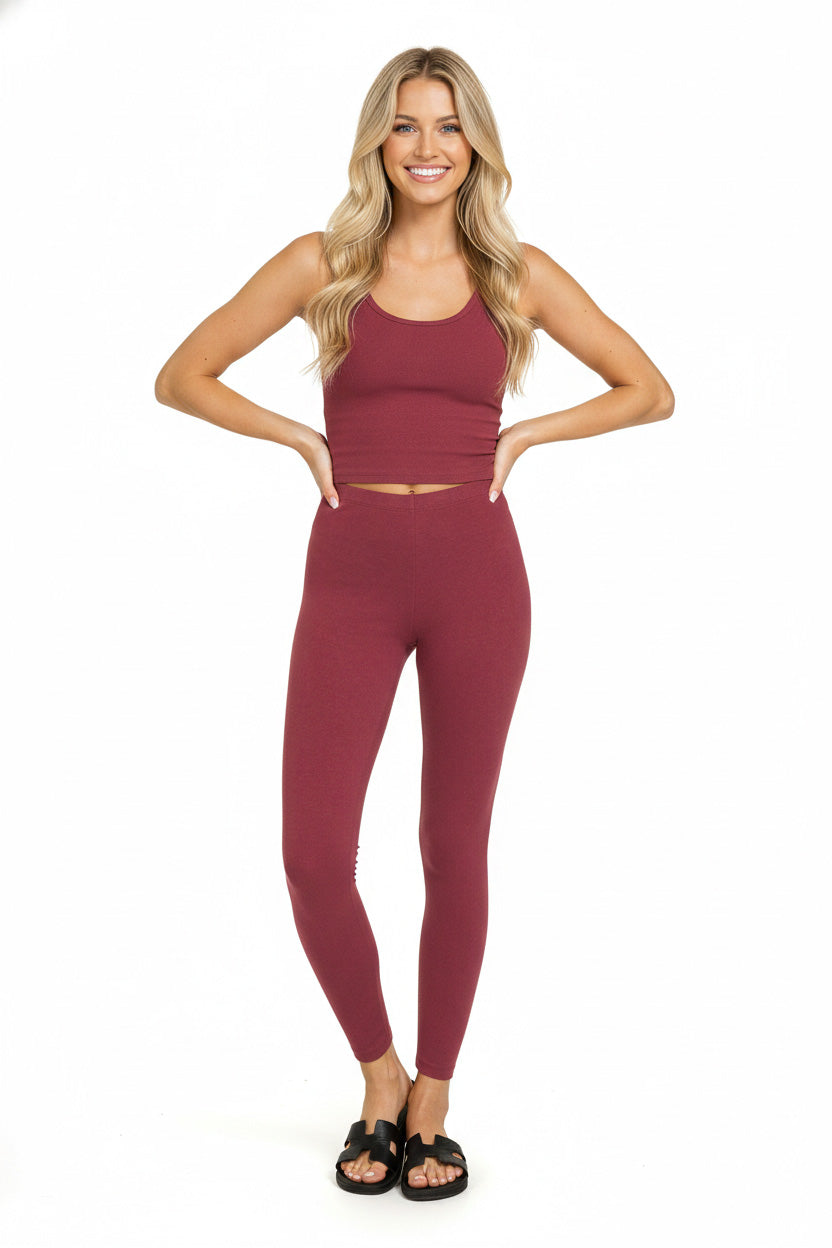 Hazel Blues® |  Zenana Premium Cotton Full Length Leggings