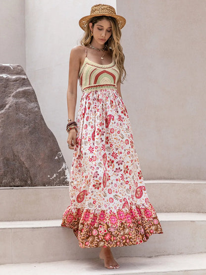 Hazel Blues® |  Printed Scoop Neck Cami Dress