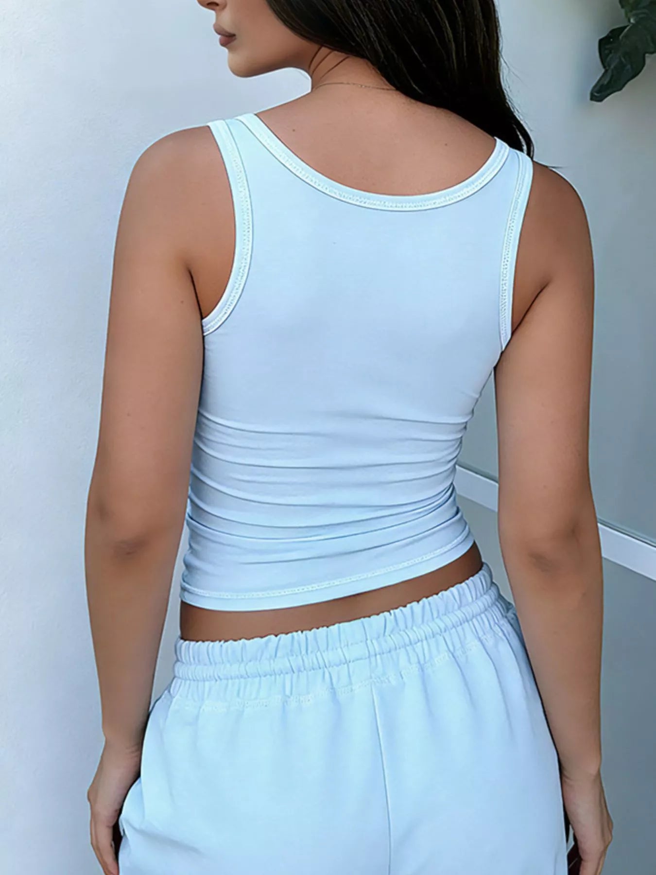 Hazel Blues® |  Scoop Neck Tank Top and Drawstring Pants Set