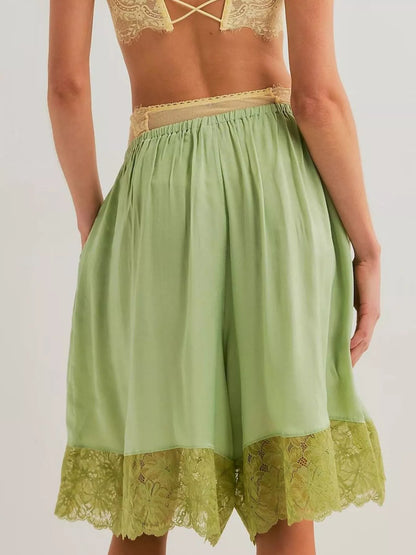 Hazel Blues® |  Lace Detail Shorts