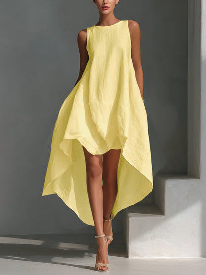 Hazel Blues® |  Sleeveless High-Low Hem Dress