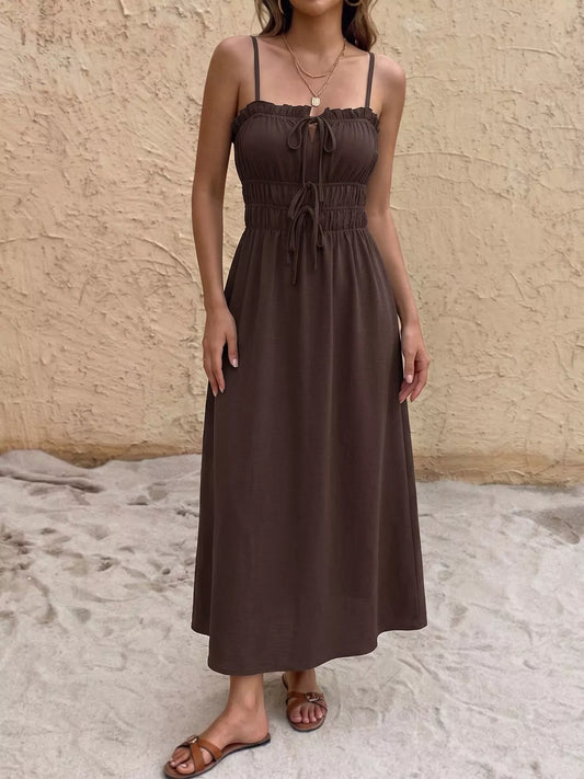 Hazel Blues® |  Tie-Front A-Line Dress