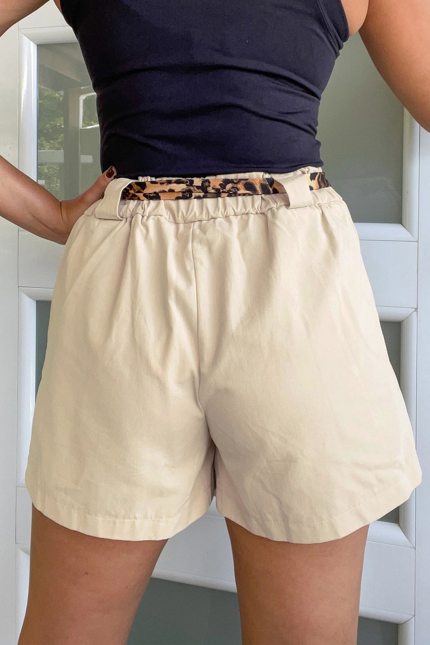 Hazel Blues® |  Spot On Shorts | Leopard Wide Leg Shorts