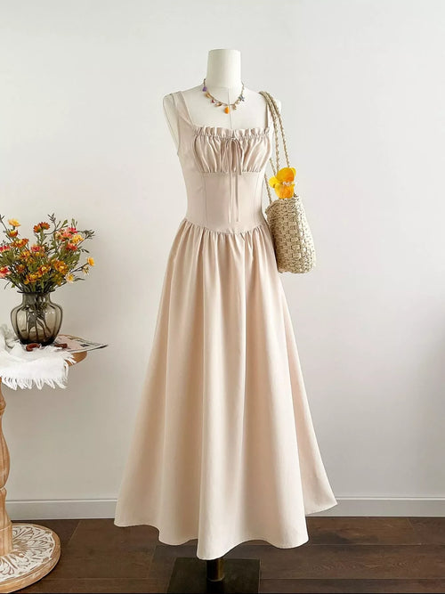 Hazel Blues® |  Square Neck Sleeveless A-Line Dress