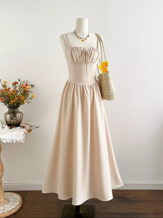 Hazel Blues® |  Square Neck Sleeveless A-Line Dress