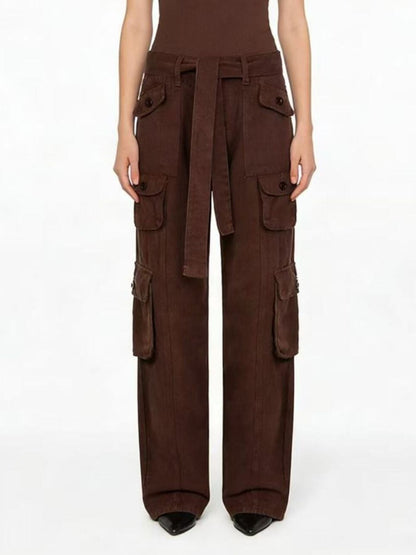Hazel Blues® |  Wide Leg Cargo Jeans