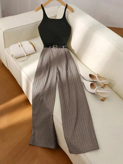 Hazel Blues® |  Sleeveless Top and Wide-Leg Pants Set