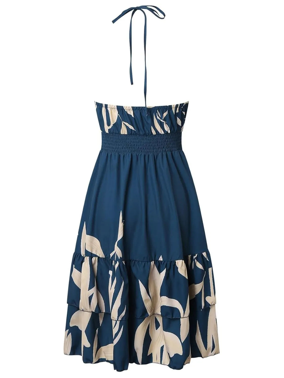 Hazel Blues® |  Paisley Print Halter Neck Mini Dress