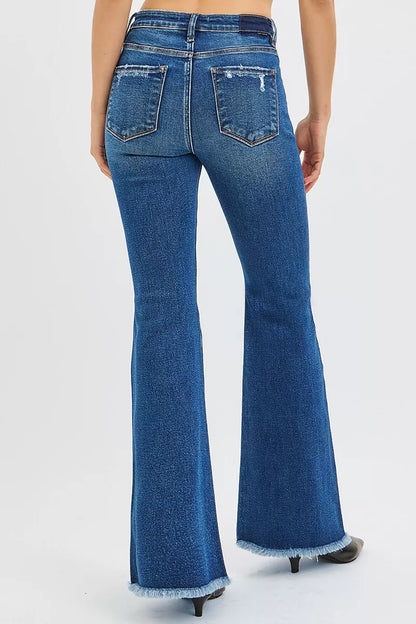 Hazel Blues® |  RISEN High Rise Flare Jeans
