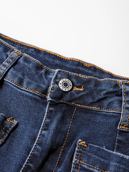 Hazel Blues® |  Patch Pocket Shift Jeans