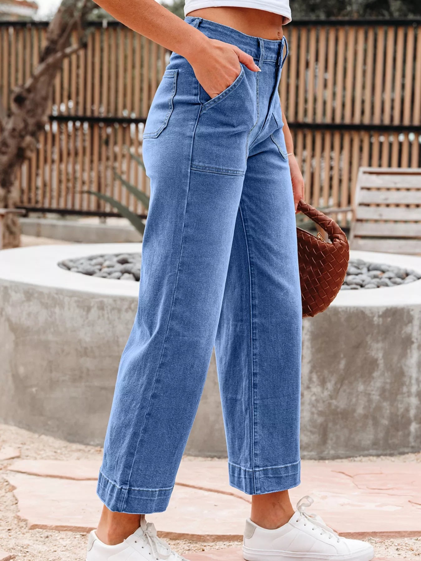 Hazel Blues® |  High-Waisted Wide Leg Flare Jeans