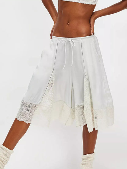 Hazel Blues® |  Lace Detail Shorts