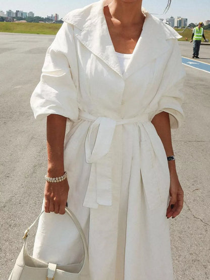 Hazel Blues® |  Tie Waist Midi Shirt Dress