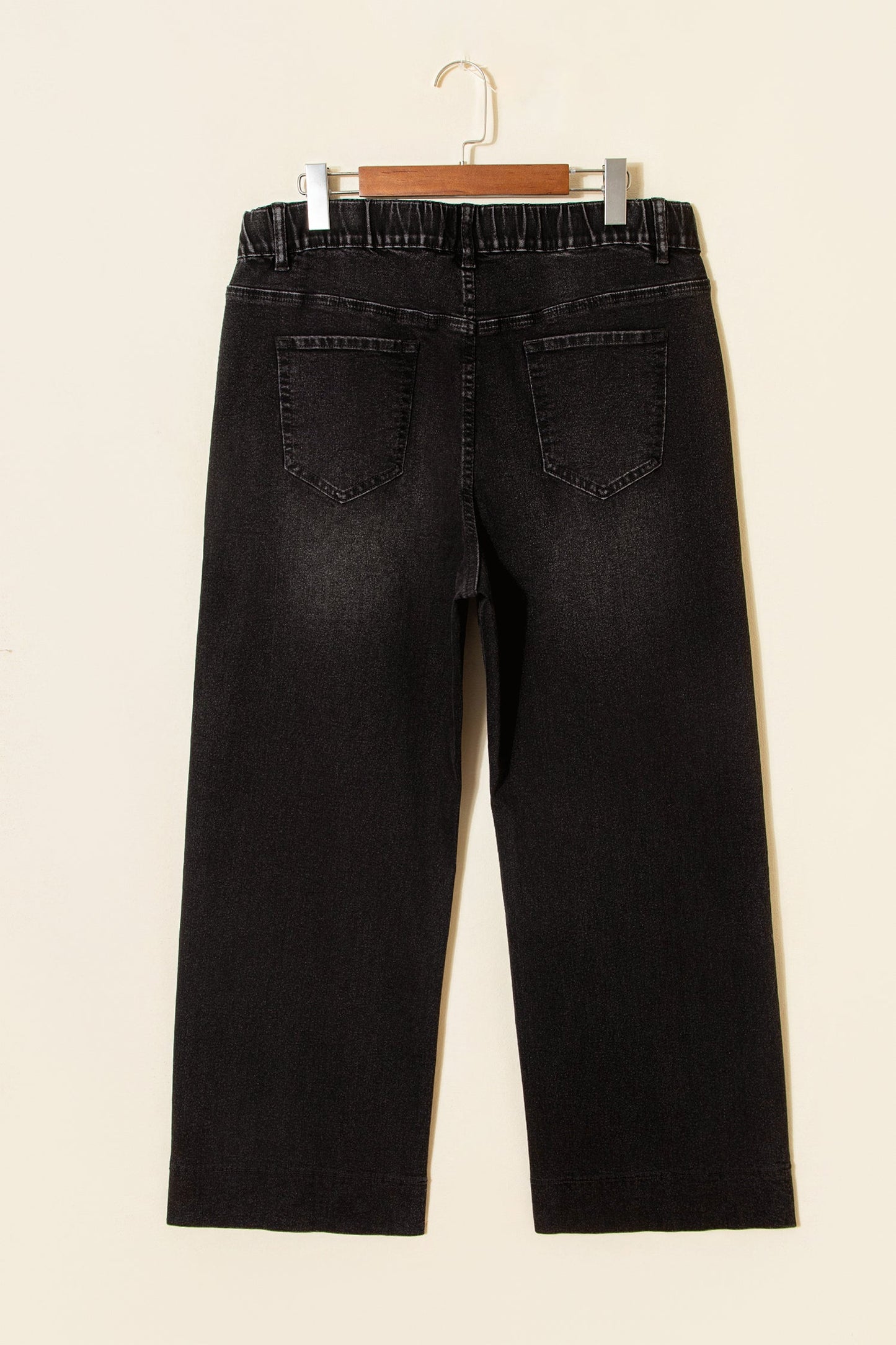 Hazel Blues® | Blue Acid Wash Contrast Lace-up Jeans