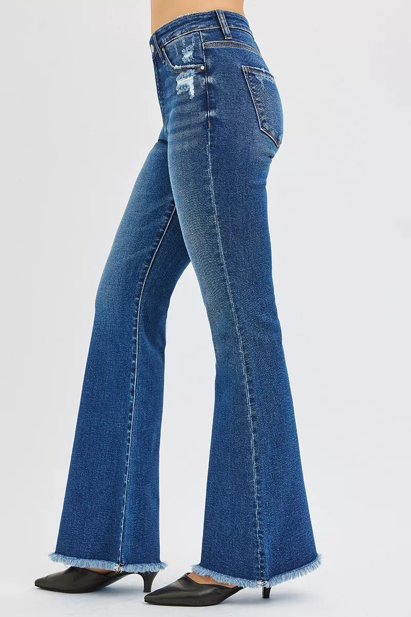 Hazel Blues® |  RISEN High Rise Flare Jeans