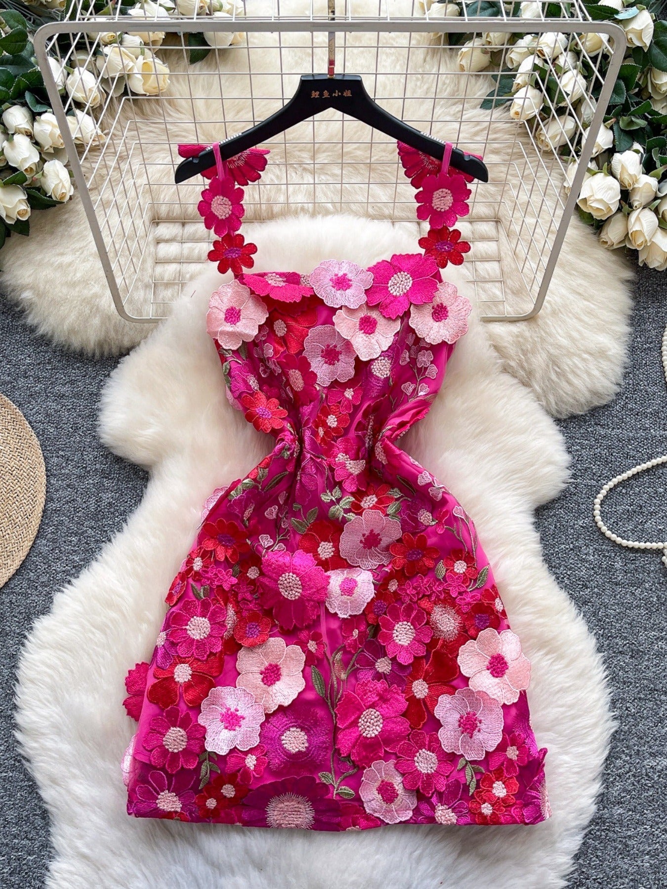 Hazel Blues® |  Floral Tie Waist Mini Dress