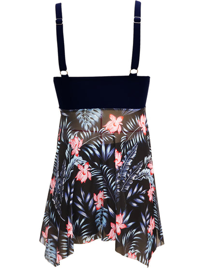 Hazel Blues® | Printed Wide Strap Two-Piece Swim Set