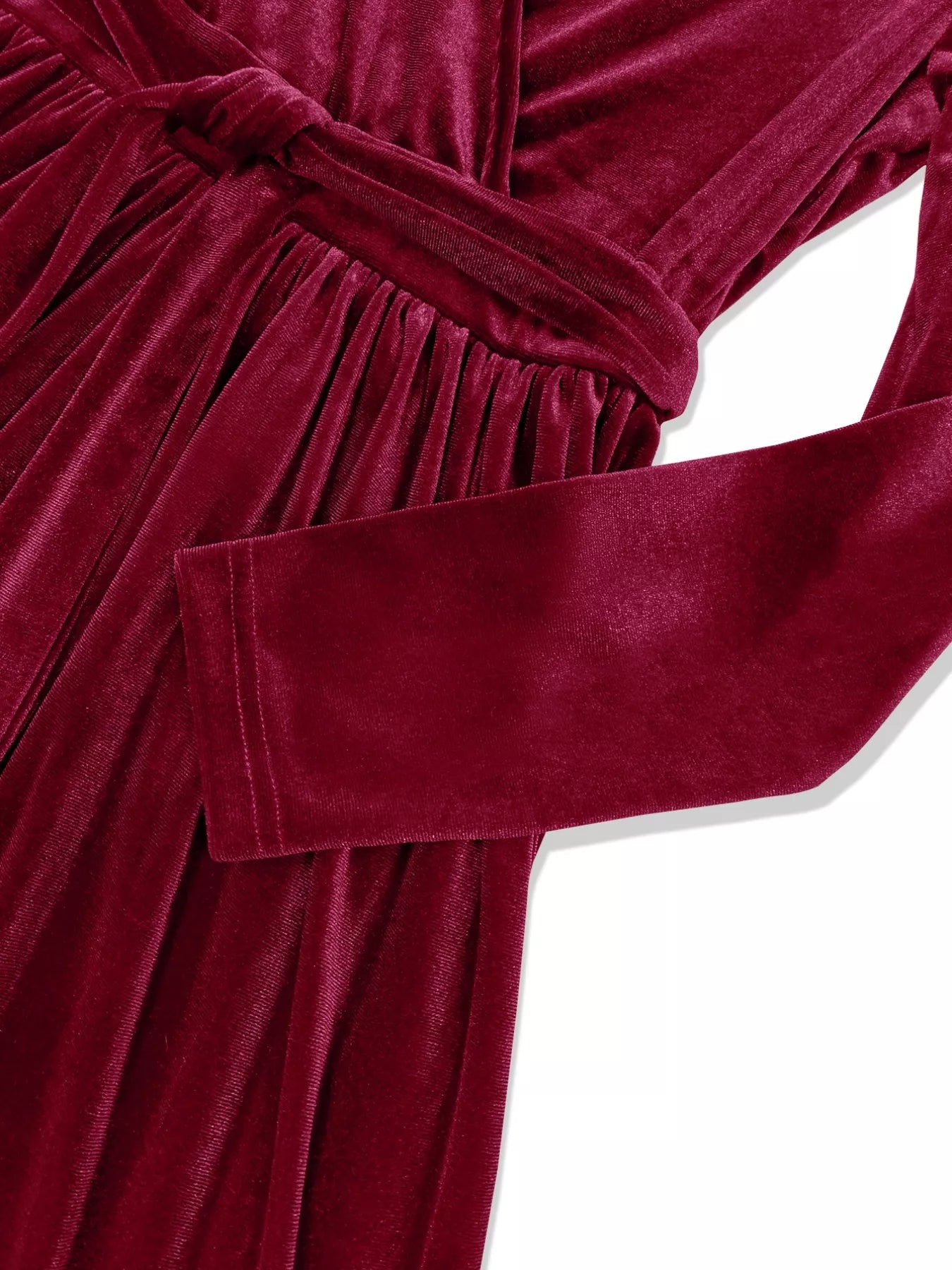 Hazel Blues® |  Velvet Wrap Surplice Maxi Dress
